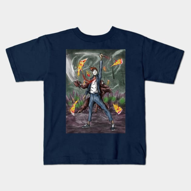 Fact Pizza Warrior on Vans Kids T-Shirt by BRed_BT